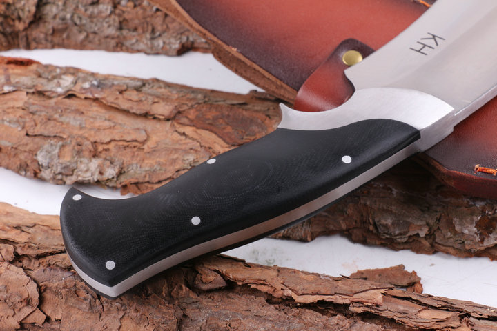 KHUKURI Ruler fixed blade knife machete with G10 handle UD404901